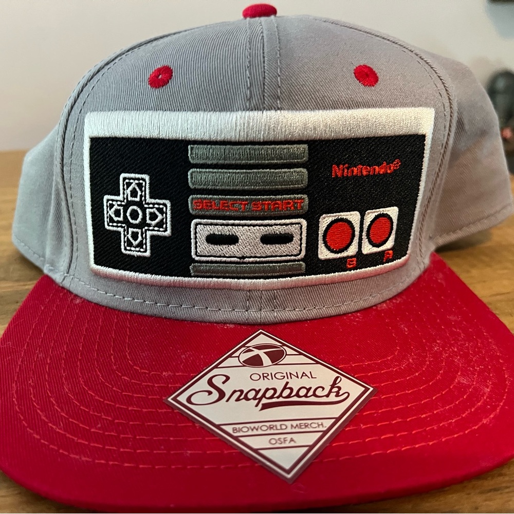 Nintendo NES Gray and Red Hat